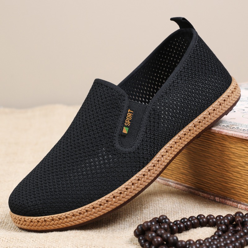 Men'S Shoes With Memory Foam - Men's Old Beijing Style Slip-On Walking