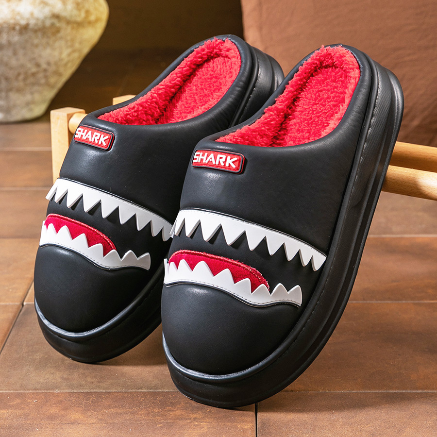 Men'S Shoes With Memory Foam - Warm Platform Slippers Men PU EVA