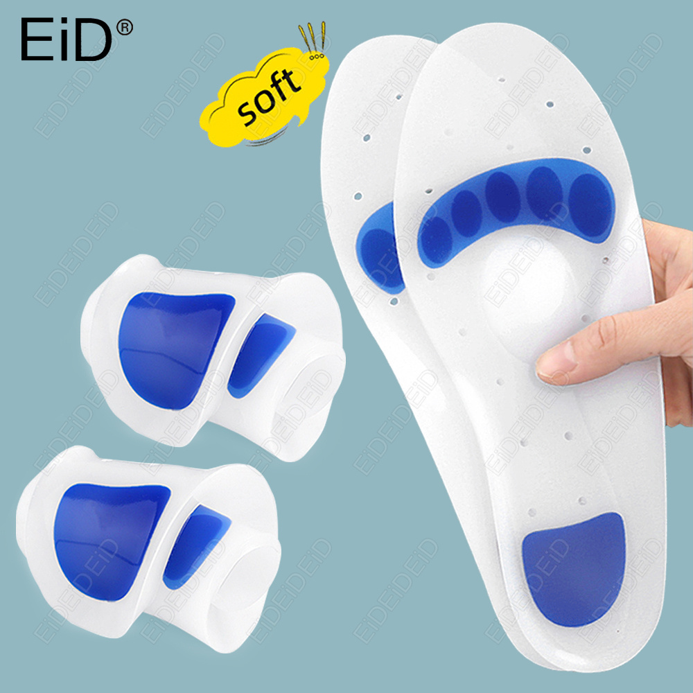 Men'S Shoes Plantar Fasciitis - EID Orthopedic Silicone Gel Insoles Flat