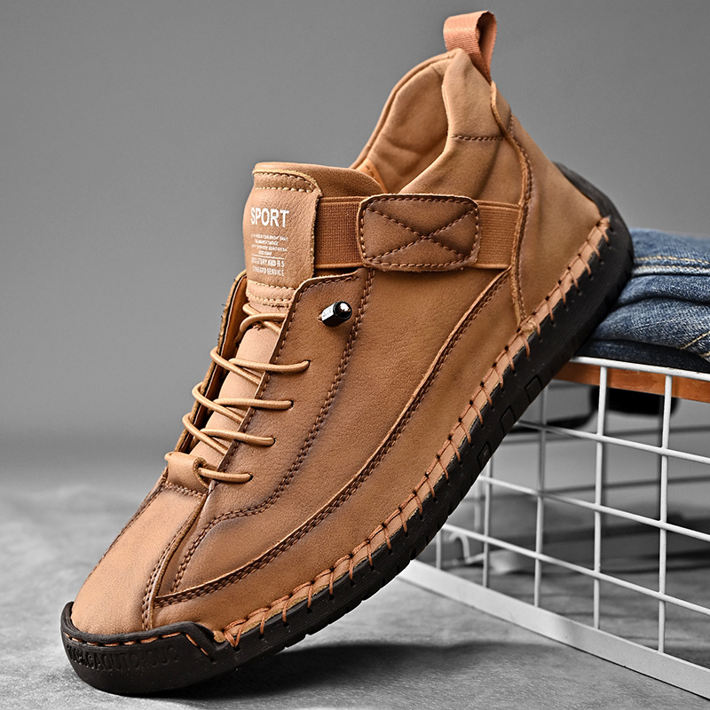 Men'S Shoes Size 43 In Us - Handmade Leather Men Shoes Casual Slip