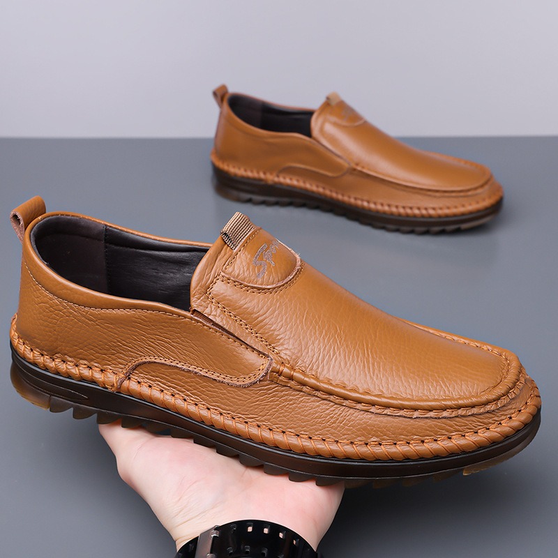 Men'S Shoes Size 43 In Us - Men's Genuine Leather Shoes 2026 Spring