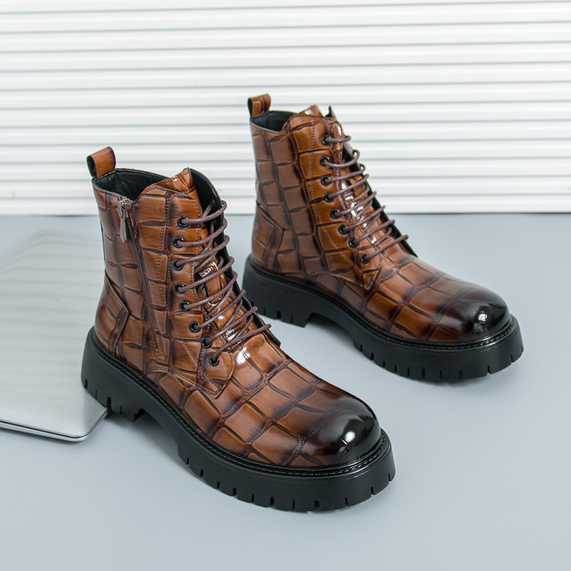 Men Shoes Office - Summer Men Fashion Chelsea Boots Black