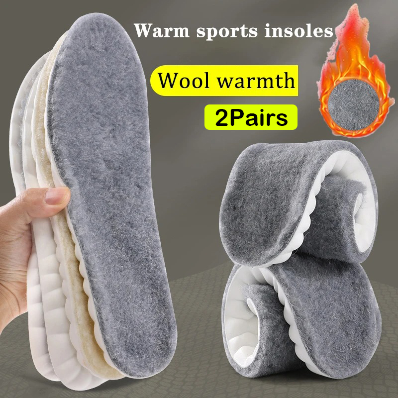 Men'S Shoes With Memory Foam - 4pcs Self Heated Thermal Insoles for