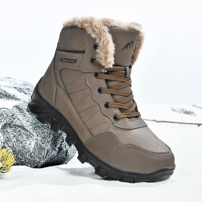 Men Shoes Marks - Men's Winter Boots Warm Waterproof Non-Slip