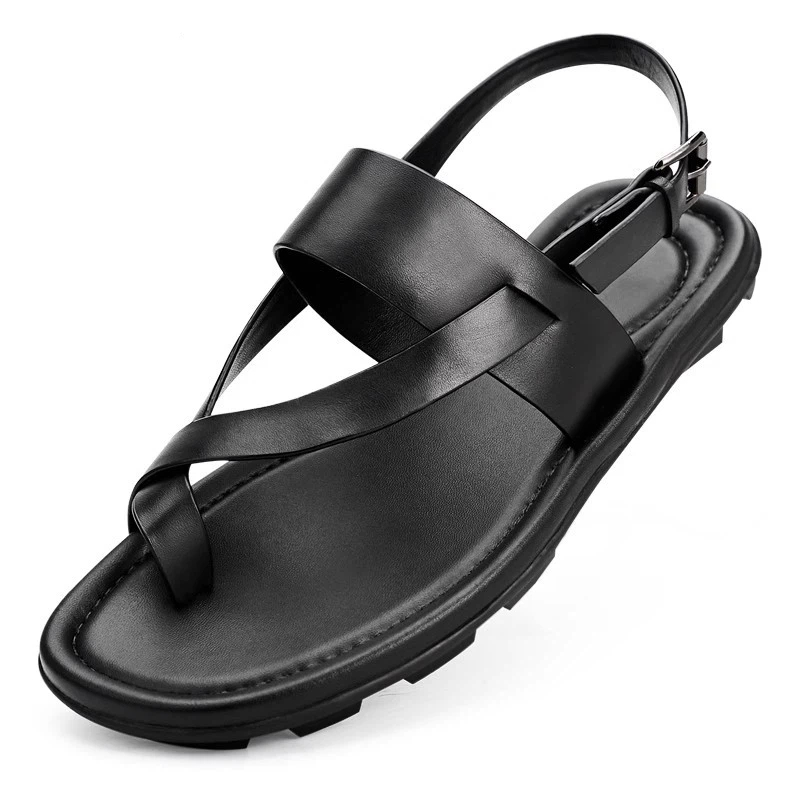 Men'S Shoes Size 43 In Us - Genuine Leather Mens Sandals Luxury Handmade
