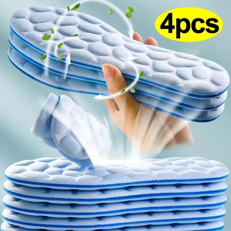 Men'S Shoes With Memory Foam - 2/4pcs Soft Massage Memory Foam Insoles
