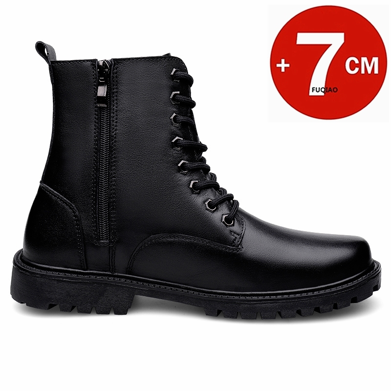 Men's Genuine Leather Elevator - đánh giá và giá Men'S Shoes Zipper