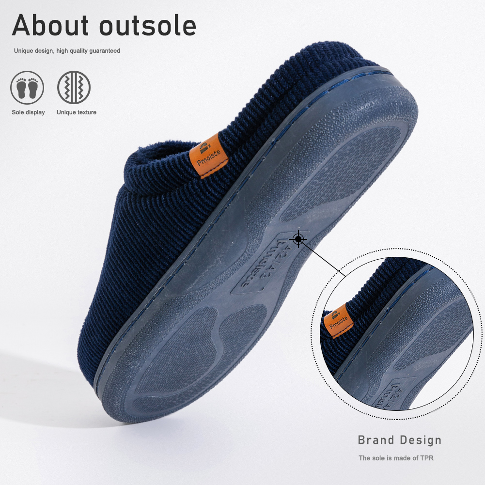 Winter men's slippers TPR sole - đánh giá và giá Men'S Shoes With Memory Foam