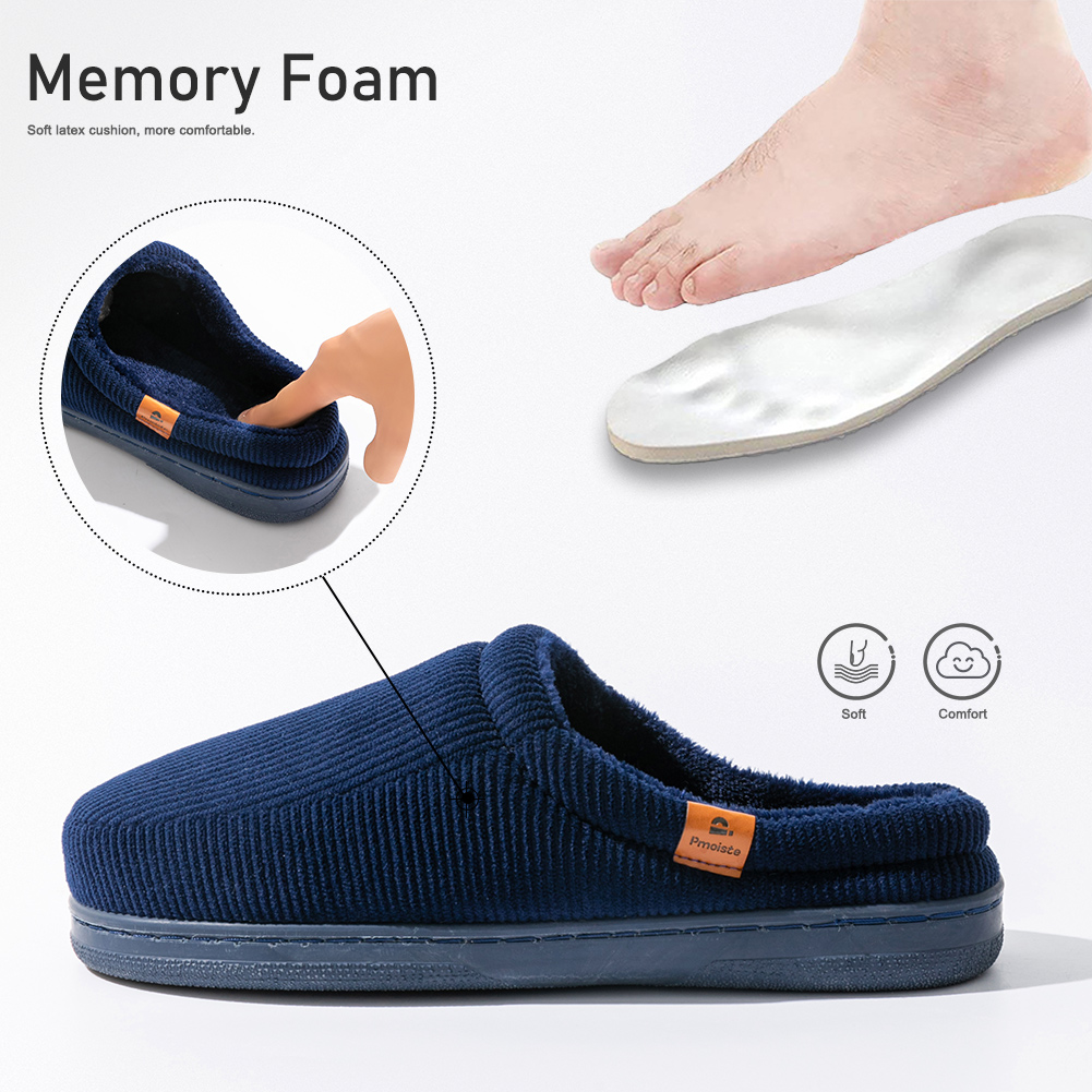 Winter men's slippers TPR sole - đánh giá và giá Men'S Shoes With Memory Foam