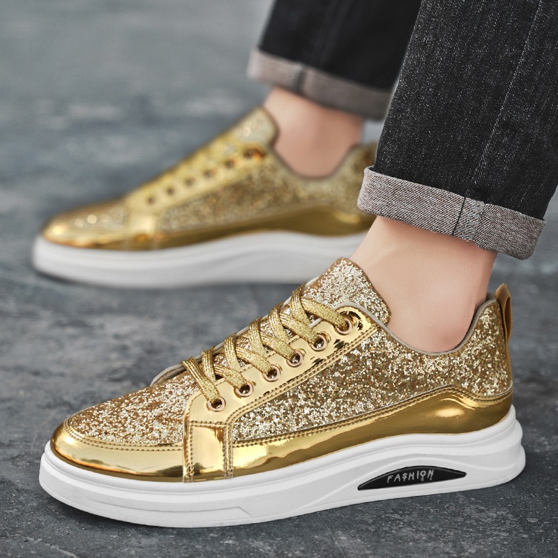 Gold Men's Sneakers 2025 New L - đánh giá và giá Men'S Shoes Size 43 In Us