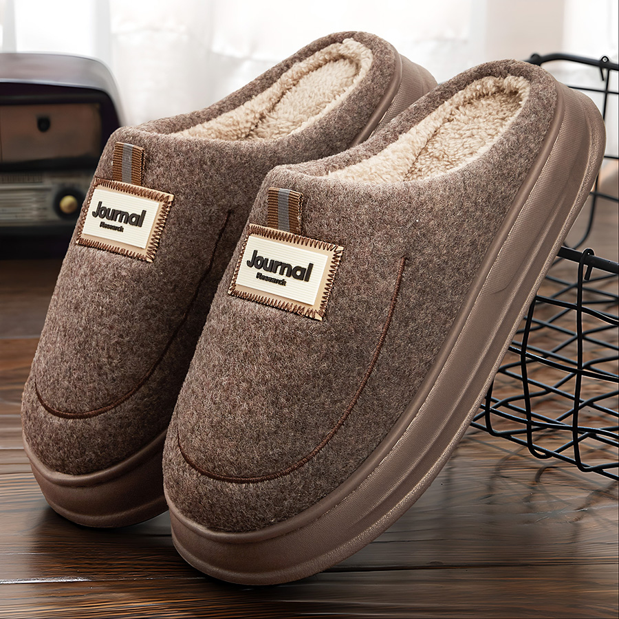 Warm Felt Slippers Men EVA Mem - đánh giá và giá Men'S Shoes With Memory Foam