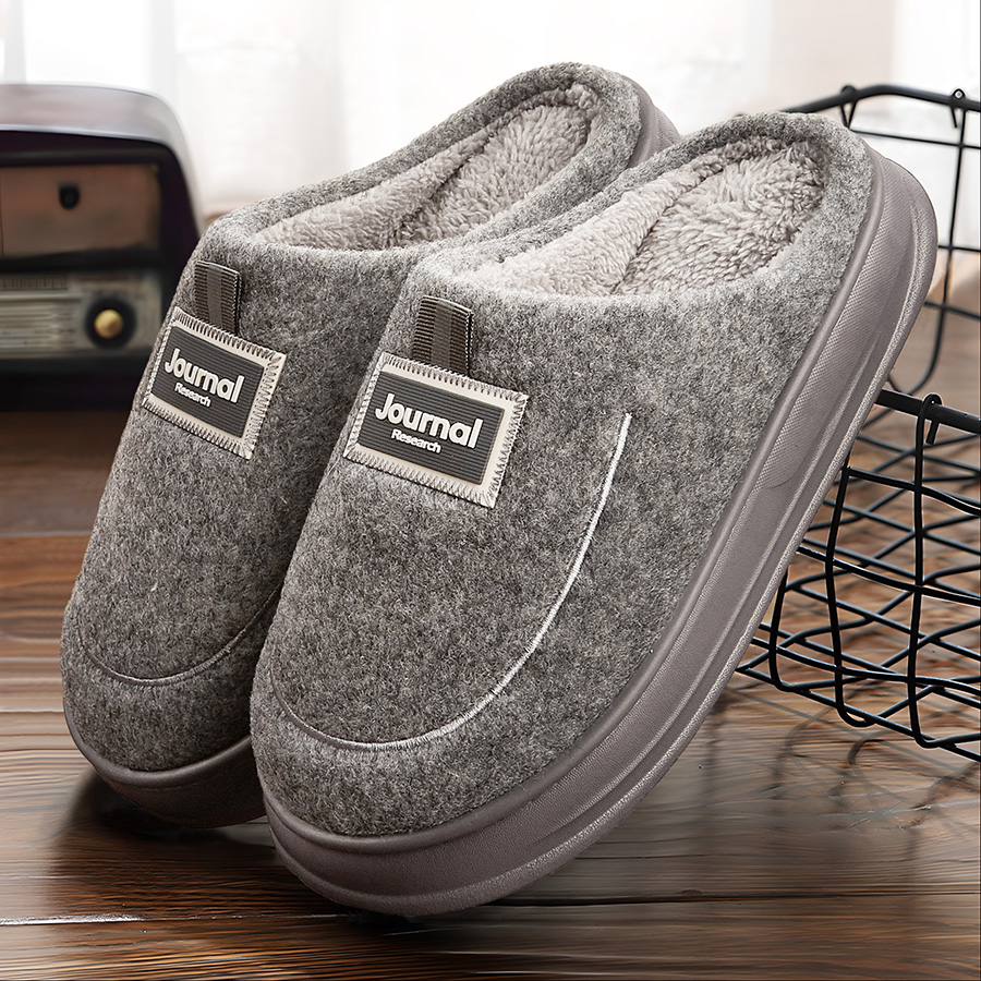Warm Felt Slippers Men EVA Mem - đánh giá và giá Men'S Shoes With Memory Foam