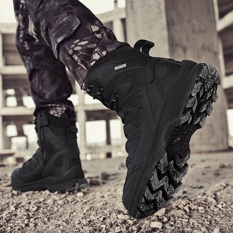 New Men Tactical Boots Militar - đánh giá và giá Men'S Shoes Zipper
