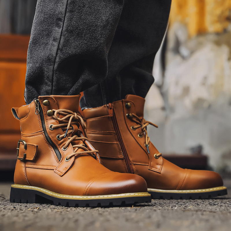 Quality Men Leather Boots Meta - đánh giá và giá Men'S Shoes Zipper