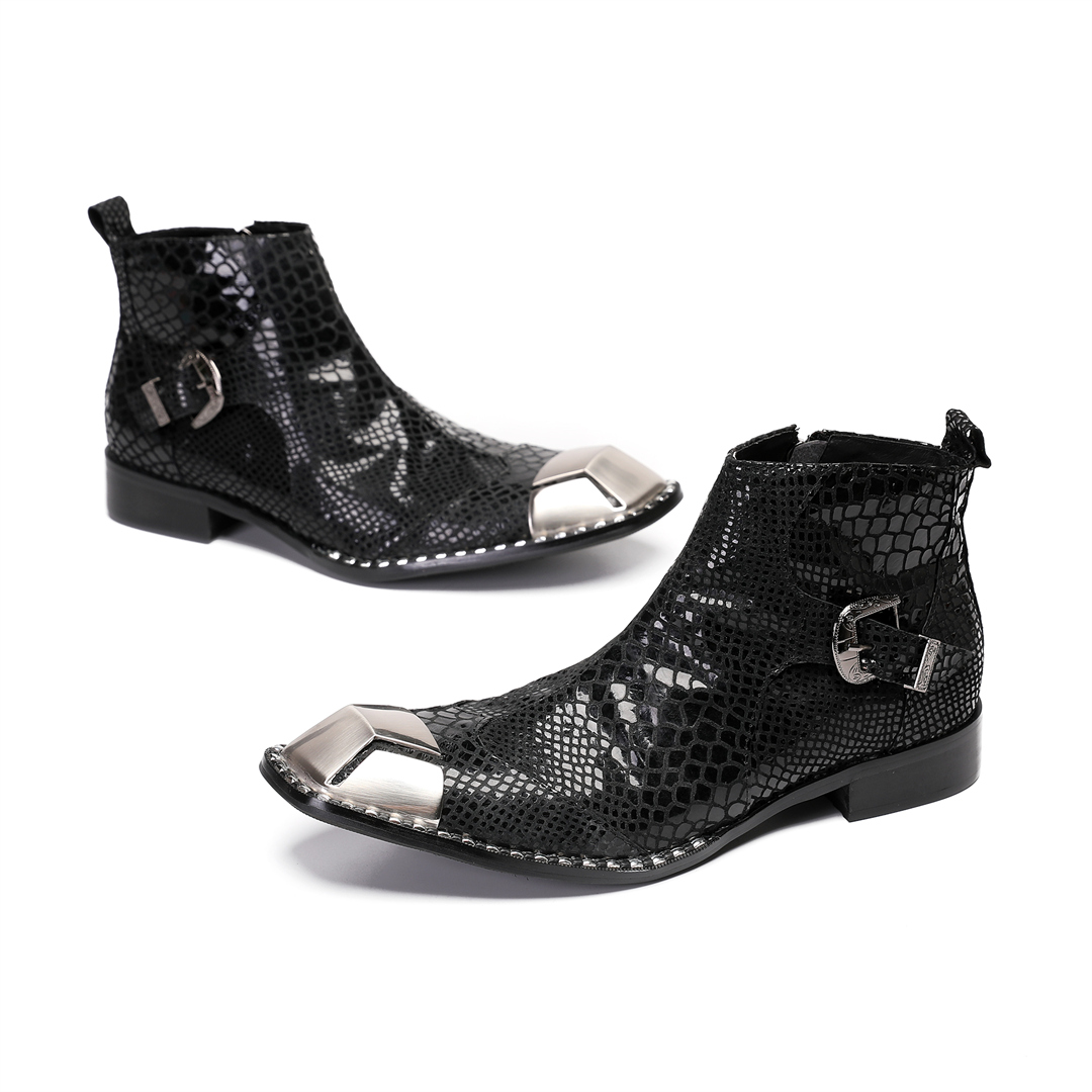 British Black Cow Leather Men  - đánh giá và giá Men'S Shoes Zipper