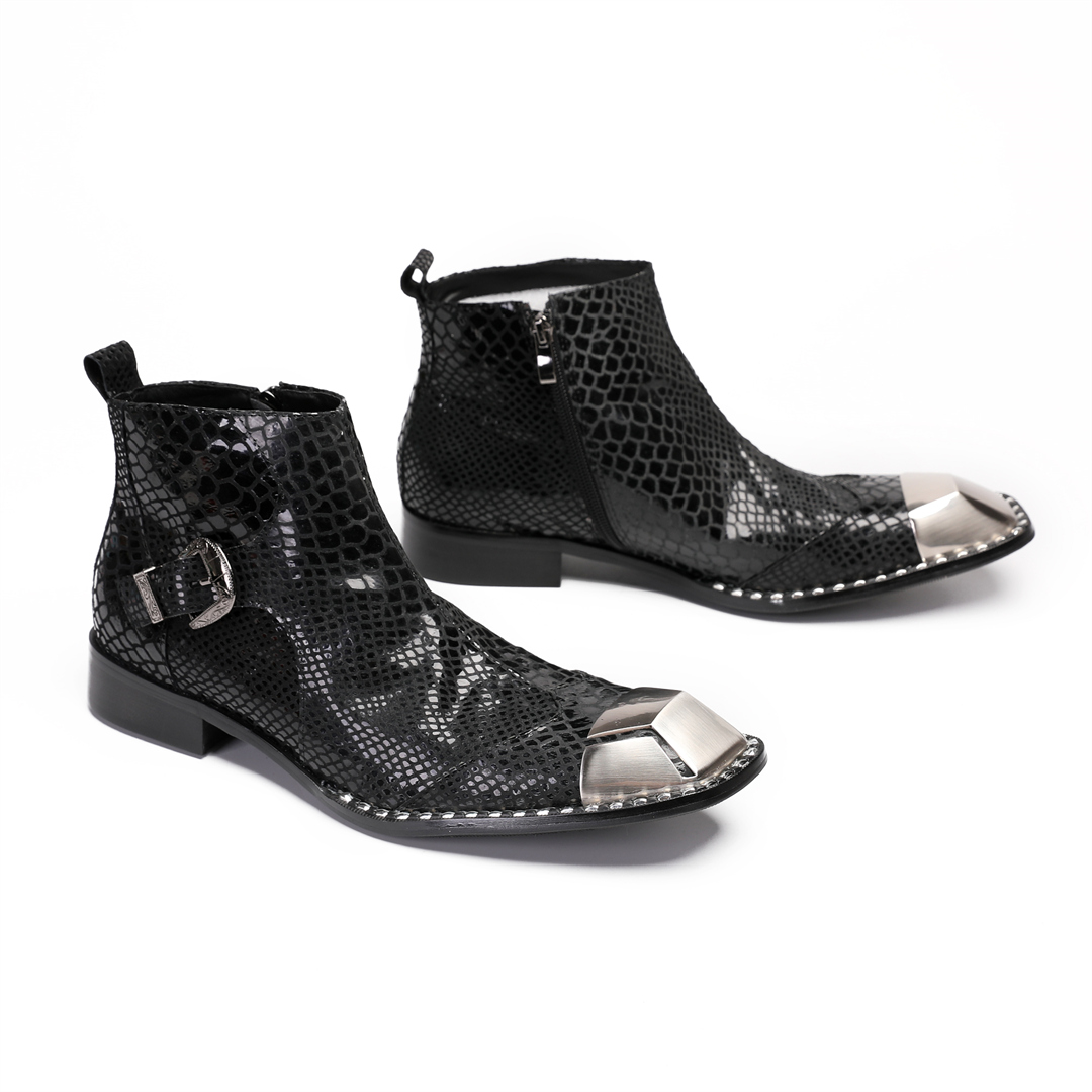 British Black Cow Leather Men  - đánh giá và giá Men'S Shoes Zipper