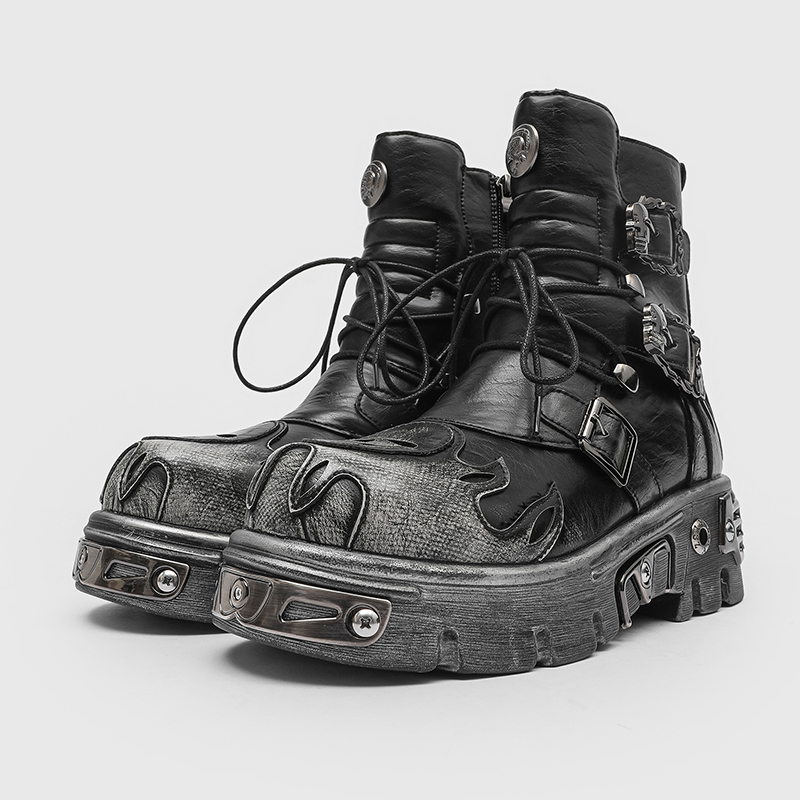 Men Height Increasing Punk Sty - đánh giá và giá Men'S Shoes Zipper