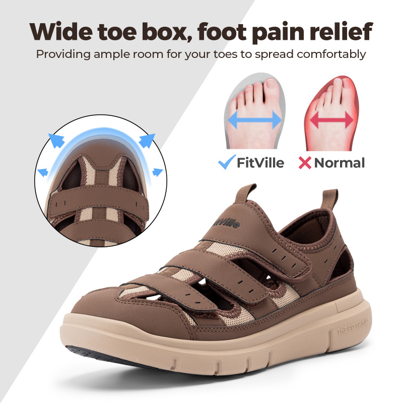 Summer Men'S Sandals Widened D - đánh giá và giá Men'S Shoes Plantar Fasciitis